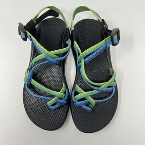 Chaco ZX/2 Strappy Vibram Women’s 8 River Hiking Water Sandal Blue Green